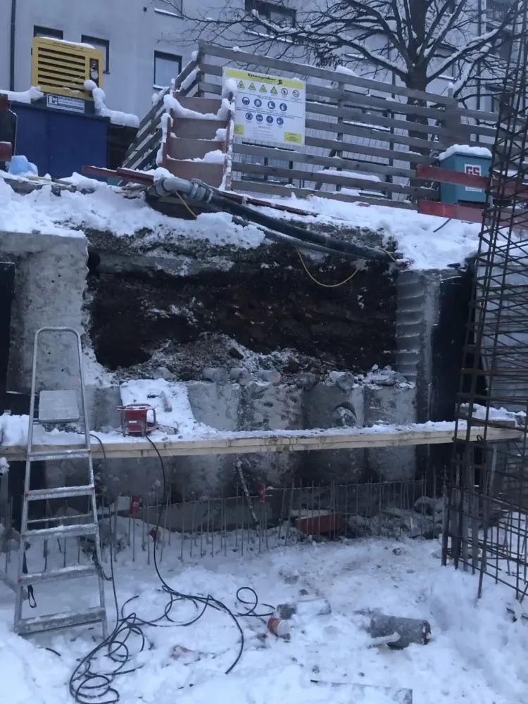 Großprojekt: Öffnung in Bohrpfahlwand